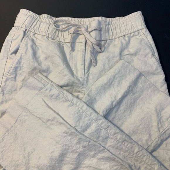 LOFT Pants - Loft Womens Wide Leg Pants Beige Drawstring Waist